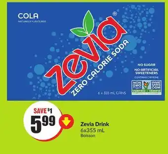 Chalo FreshCo Zevia drink 6x355 ml offer
