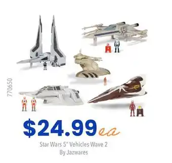 GameStop Star wars 5 vehicles wave 2 by jazwares offer