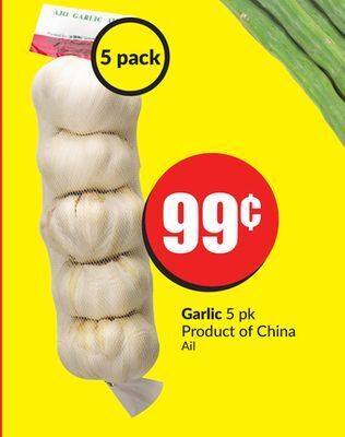 FreshCo Garlic 5 pk product of china offer