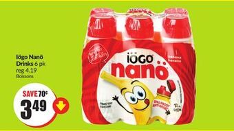 FreshCo Iogo nano drinks 6 pk offer