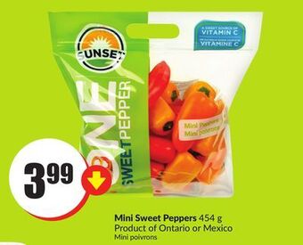 FreshCo Mini sweet peppers 454 g product of ontario or mexico offer
