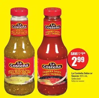 FreshCo La costena salsa or sauces 455 ml offer