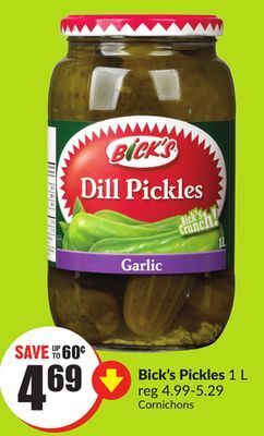 FreshCo Bick's pickles 1 l offer