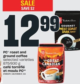 Valu-mart Café torréfié et moulu pc, 875/930 g offer