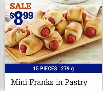 M & M Food Market Mini franks in pastry offer
