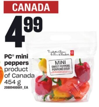 Zehrs Markets Pc® mini peppers, 454 g offer