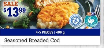 M & M Food Market Seasoned breaded cod offer