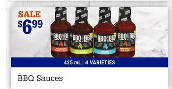 M & M Food Market Bbq sauces offer