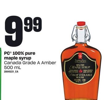 Zehrs Markets Pc® 100% pure maple syrup, 500 ml offer