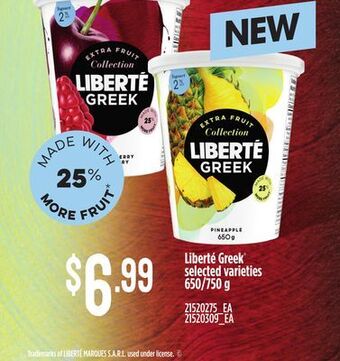 Zehrs Markets Liberté greek® offer