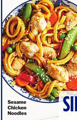 M & M Food Market Sesame chicken noodles offer