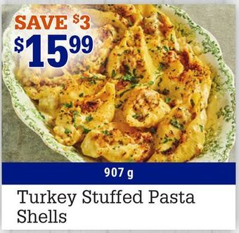 M & M Food Market Turkey stuffed pasta shells offer