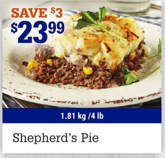 M & M Food Market Shepherd's pie offer