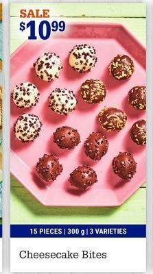 M & M Food Market Cheesecake bites offer