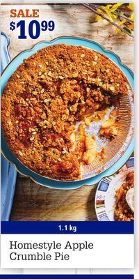 M & M Food Market Homestyle apple crumble pie offer