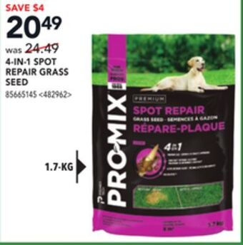 RONA Pro-mix 4-in-1 spot repair grass seed offer
