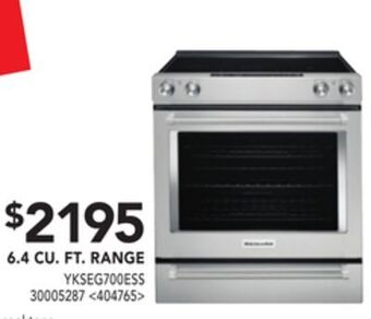 RONA Kitchenaid 6.4 cu. ft. range offer