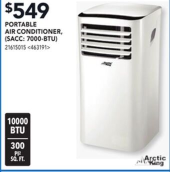 RONA Arctic king portable air conditioner (sacc: 7000-btu) offer