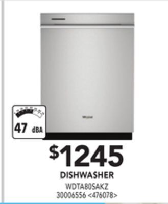 RONA Whirlpool dishwasher offer
