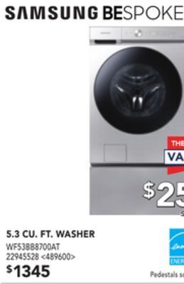 RONA Samsung 5.3-cu. ft. washer offer