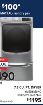 RONA Maytag 7.3 cu. ft. dryer offer