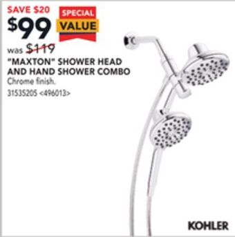 RONA Kohler maxton shower head and hand shower combo offer
