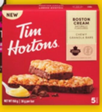 Giant Tiger Tim hortons granola bars offer