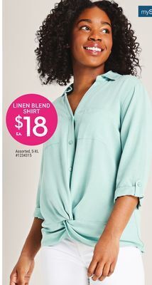 Giant Tiger Linen blend shirt offer