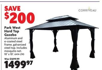 Home Hardware Park west hard top gazebo offer