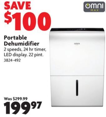 Home Hardware Portable dehumidifier offer