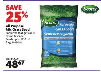 Home Hardware All purpose mix grass seed offer