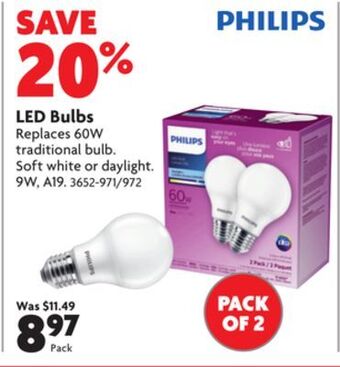 Home Hardware Led bulbs offer