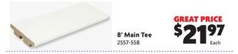 Home Hardware 8' main tee offer