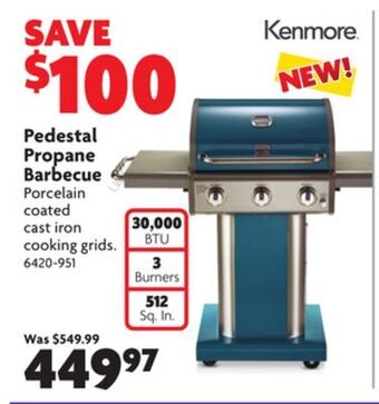Home Hardware Pedestal propane barbecue offer
