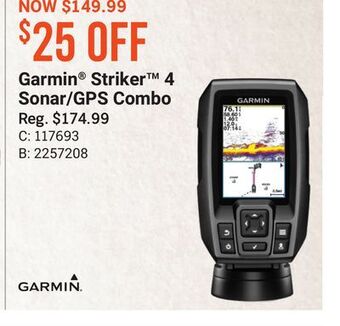 Bass Pro Garmin® striker™ 4 sonar/gps combo offer