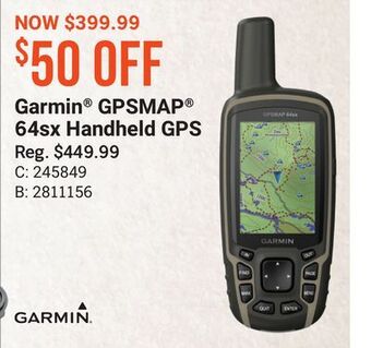 Bass Pro Garmin® gpsmap® 64sx handheld gps offer