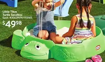 Walmart Little tikes turtles sandbox offer