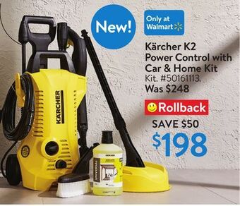 Walmart Kärcher k2 power control with car & home kit offer