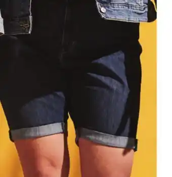 Walmart Ladies' 3 high rise shorts or 9 plus size bermuda shorts offer