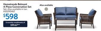 Walmart Hometrends belmont 4-piece conversation set offer