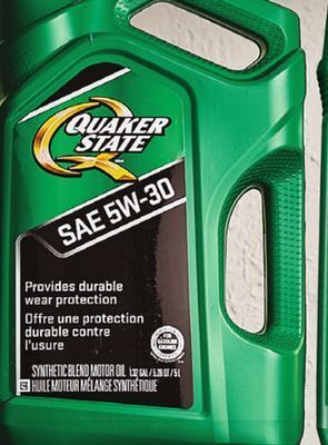 Walmart Quaker state synthetic blend sae 5w-20, 5w-30 or 10w-30 motor oil offer