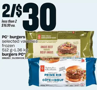 Independent Grocer Pc burgers offer