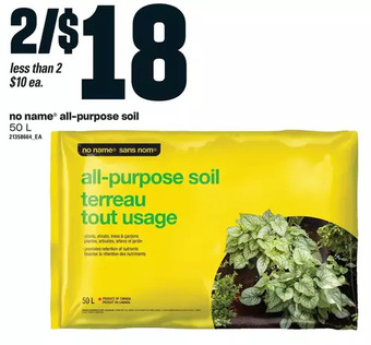 Loblaws No name all-purpose soil offer