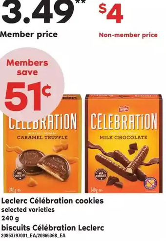 Independent Grocer Leclerc celebration cookies offer