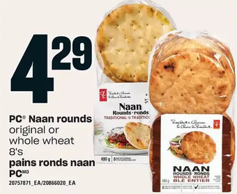 Independent Grocer Pc naan rounds offer