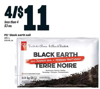 Loblaws Pc black earth soil offer