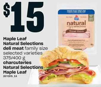 Independent Grocer Maple leaf natural selections deli meat offer