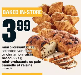 Independent Grocer Mini croissants offer