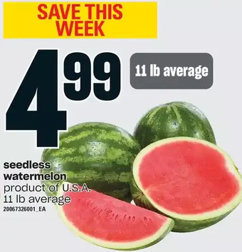 Loblaws Seedless watermelon offer