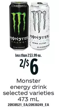 Loblaws Monster energy drink offer